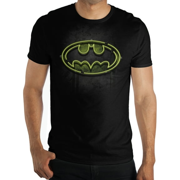 Batman Neon Logo Men's and Big Men's Graphic T-shirt