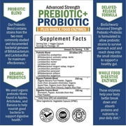 BioSchwartz Prebiotics and Probiotics with Digestive Enzymes for Adults, 30 Capsules