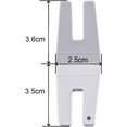 thumbnail image 3 of LoonWear Sewing Tools Button Clearance Plate Button-Reed Hump Jumper Presser Foot 413105601 Fit All Husqvarna Viking Pfaff Brother Singer Juki Janome Sewing Machine, 3 of 4