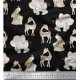 thumbnail image 1 of Soimoi Cotton Duck Fabric Deer,Elephant & Rabbit Kids Fabric Prints By Yard 42 Inch Wide, 1 of 1