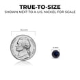 thumbnail image 5 of SuperJeweler 0.60 Carat Blue Sapphire Stud Earrings for Women in 14 Karat White Gold Filled , Elegant Blue Sapphire Earrings for Women, Classic Stud Earrings, 5 of 7
