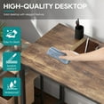 thumbnail image 7 of XF XINFENG Modern Office Computer Desk 39 inch Wooden Industrial Writing Desk Kids Study & Work Table for Home Office, Vintage, 7 of 7