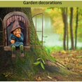 thumbnail image 3 of Elf Miniature Garden Statue Tracery Micro Landscape Sculpture Craft Garden Decor, 3 of 5