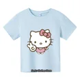 thumbnail image 3 of Camiseta Kawaii de Hello kitty, sudadera deportiva para niños, Jersey, ropa informal de dibujos animados de Anime a la moda, camisetas para niños y niñas, camiseta Sonic, 3 of 5