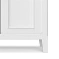 thumbnail image 4 of Pemberly Row 32"W Solid Wood Transitional Low Storage Cabinet in White, 4 of 9