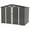 Gray, variant on JOIVI 8'x6' Outdoor Storage Shed, Galvanized Metal Tool Storage Shed, Weather Resistant Garden Shed W/Lock for Backyard Patio Lawn, Gray