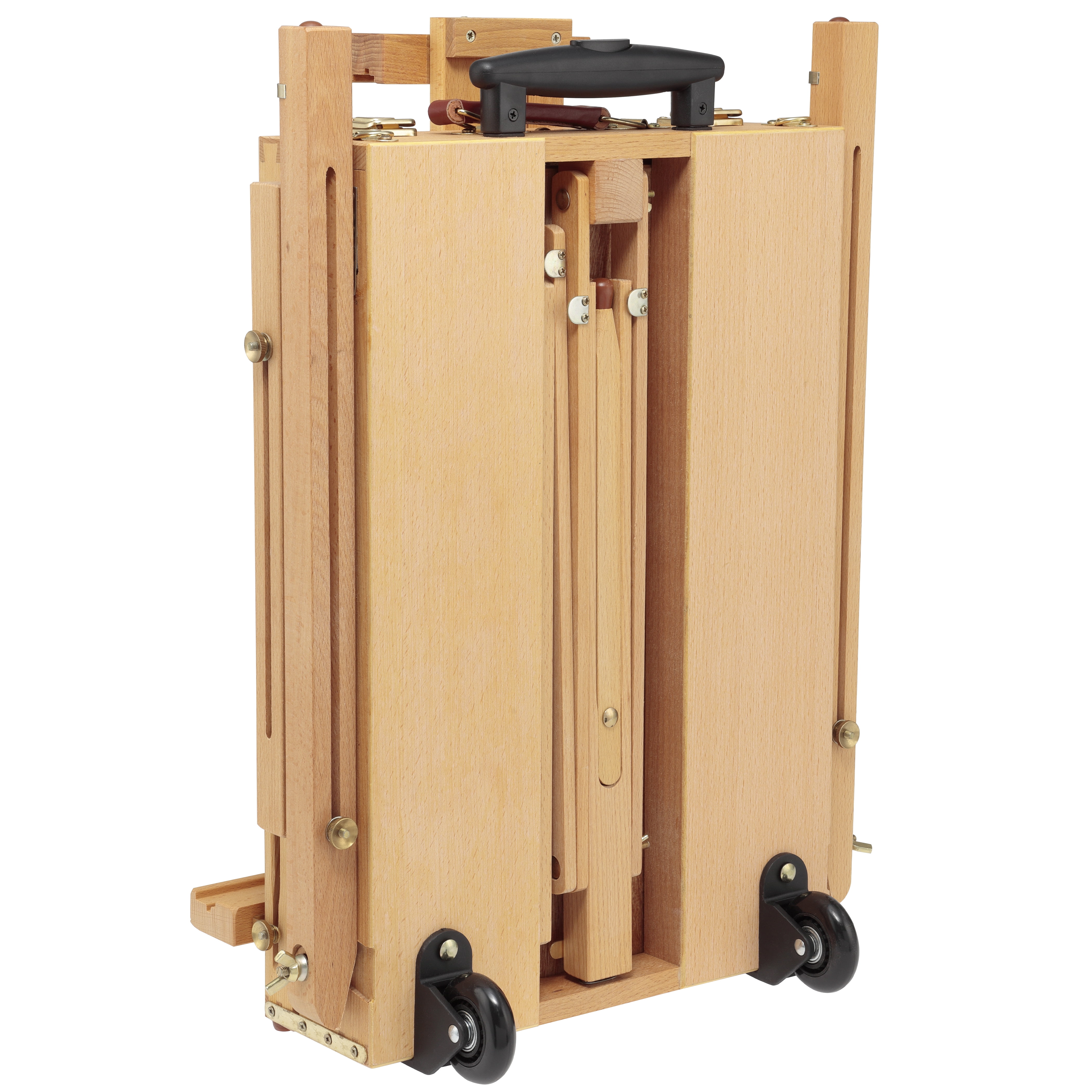 Creative Mark Monet Wooden French walnut Color Easel & Sketchbox- Portable LightWeight Art Easel with Storage for Adults - Ideal for Drawing, Painting - Includes Palette, Supports Canvas up to 32"