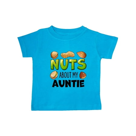 

Inktastic Nuts About My Auntie Peanut Almond Pistachio Gift Baby Boy or Baby Girl T-Shirt