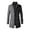 Grey, variant on Fgnfyis Mens Jacket Winter Autumn Winter Casual Fashion Wool Blend Mid Length Coat Trench Coat Classic Mens Winter Coat Black M