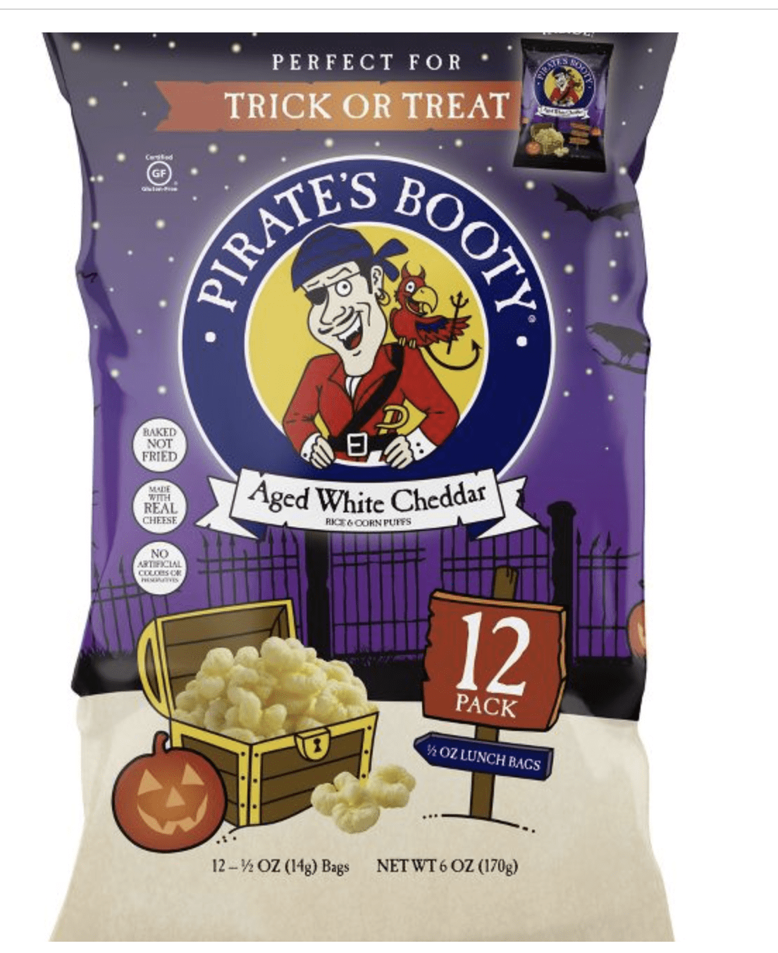 Pirate's Booty Trick Arrr Treat! AWC Puffs Snacks 12pk
