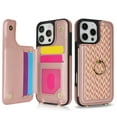 thumbnail image 2 of Dteck Crossbody Wallet Case for iPhone 11 Pro, Crossbody PU Leather Purse with Wristlet Strap Lanyard Pocket Card Holder Ring Kickstand Cover for Women Case for Apple iPhone 11 Pro, Rosegold, 2 of 10