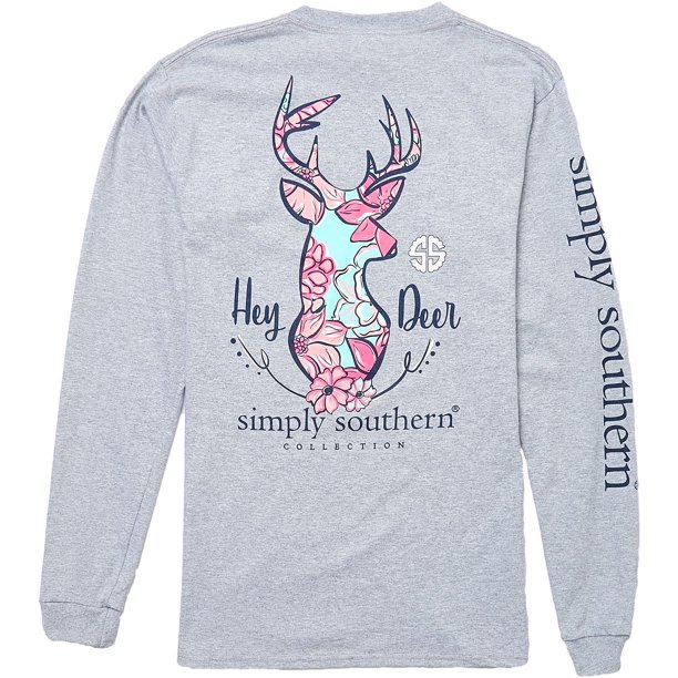Simply Southern Simply Southern Women's Long Sleeve Hey Deer TShirt