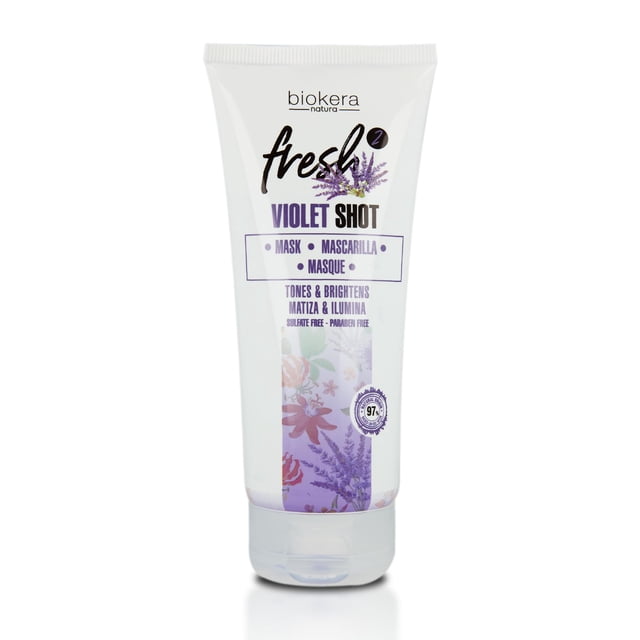 Mascarilla Capilar SALERM Biokera Fresh Violet Shot 200 ml