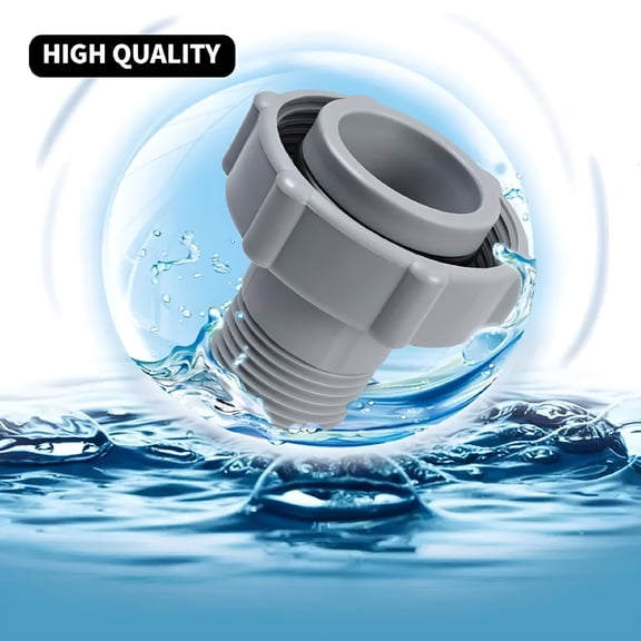 ICERUN Garden Hose Pool Drain Fitting Adapter Connector Joint 1.5"