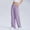 Purple, variant on BRGZLK Womens Pajama Pant Spring And Summer Fashion Checkered Printed Comfortable Casual Elastic Waist Bottom Casual Pants Black L