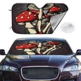 thumbnail image 2 of Haiem Red Mushrooms Car Windshield Sun Shade - Blocks UV Rays Sun Visor Protector, Sunshade to Keep Your Vehicle Cool, Universal Fit SUV Van Sedan-Medium, 2 of 7