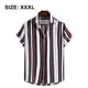 thumbnail image 2 of Camisas a rayas para hombre de Floerns Camisas casuales de manga corta con botones, 2 of 8