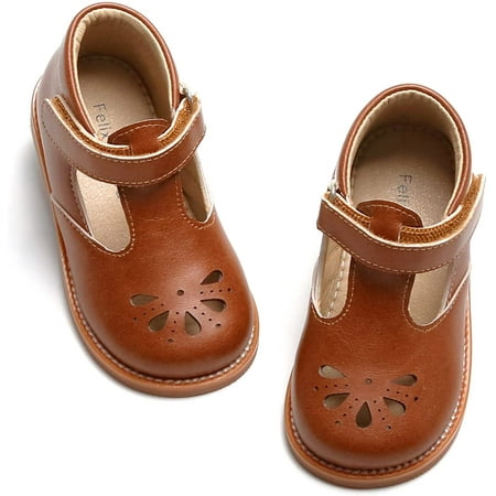 

Toddler Little Girl Princess Dress Shoes-Mary Jane Flats for Girl Party School Shoes.