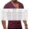 thumbnail image 2 of Camisetas de Manga Corta de los Hombres Casual Color Sólido V-Cuello Botón Camiseta para los Hombres, Transpirable Top de Verano para el Ejercicio, 2 of 6