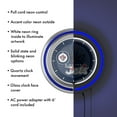thumbnail image 3 of Winnipeg Jets Watermark Retro Neon Analog Wall Clock with Pull Chain, 3 of 6