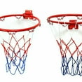 thumbnail image 4 of 2pcs 32cm Wall Mounted Basketball Hoop Netting Metal Rim Hanging Basket Basket-Ball Wall Rim with Screws Indoor Outdoor, 4 of 6