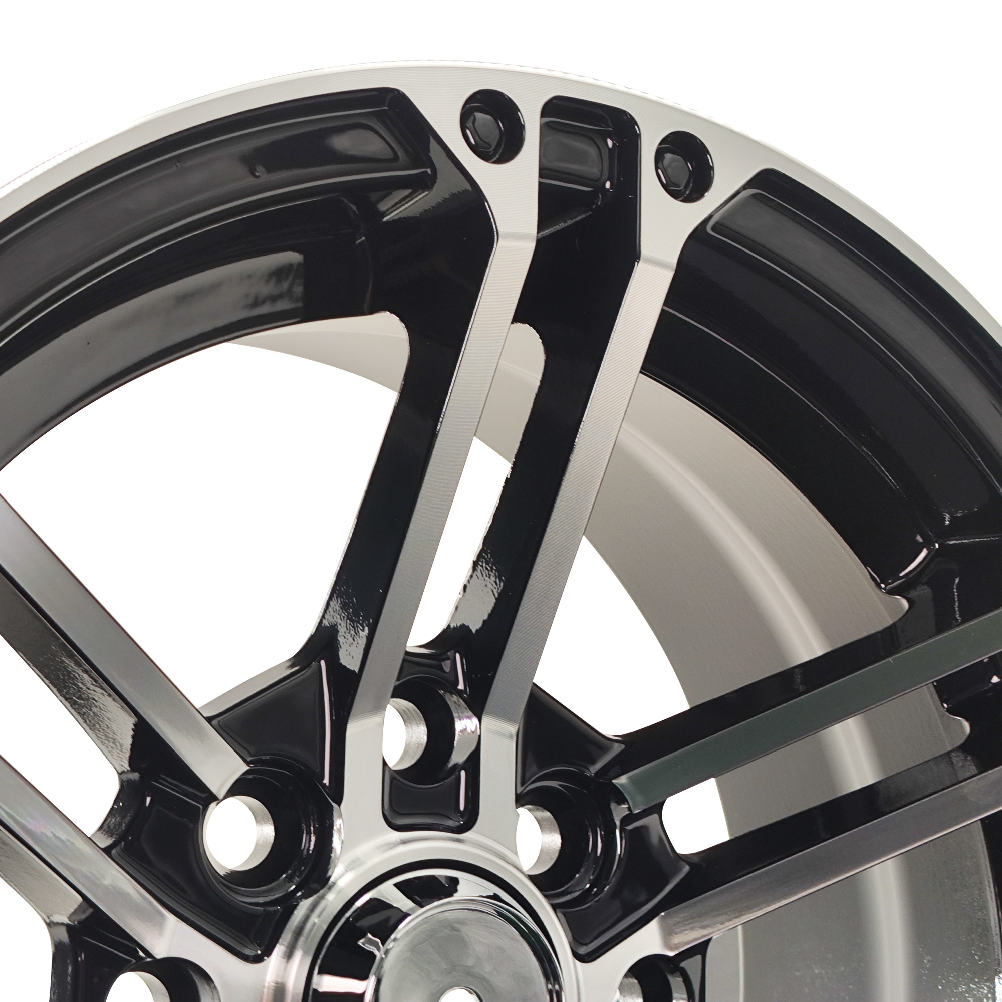 FUDA INDUSTRIES 13 x 6 Inch Black Alloy Aluminum Universal Wheel Rim  4 Lug 4x100, 4x114.3