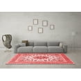 thumbnail image 3 of Ahgly Company Indoor Round Medallion Red Traditional Area Rugs, 4' Round, 3 of 4