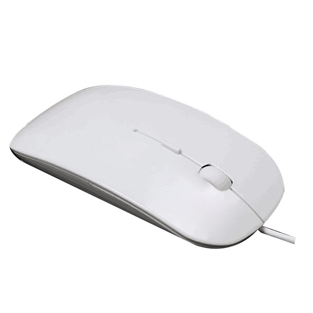 Slim Silent Wired Computer Mouse, Universal 800/1000/1200/1600DPI 4