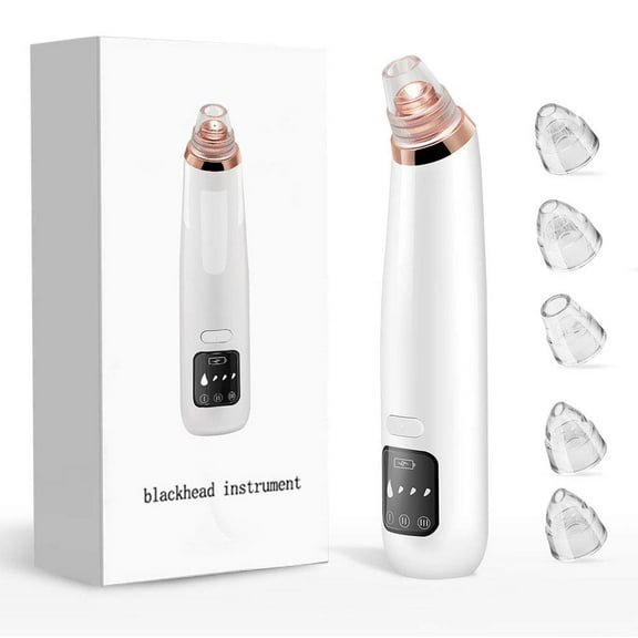 EIMELI Blackhead Remover Pore Vacuum, Professional Electric Blackhead Extractor Tool Pore Cleaner, LED Display USB Rechargeable with 5 Probes Multi-stop Adjustment