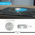 thumbnail image 2 of Vinyl Record Weight Stabilizer Disc Balanced Clamp for Turntable LP Record Player Accessories Silver, 2 of 8