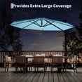thumbnail image 4 of YUSAZENS 10FT Offset Cantilever Patio Umbrella Solar LED Lights 360° Rotation Tilt Waterproof Cross Base for Backyard Pool Deck Garden, 4 of 9