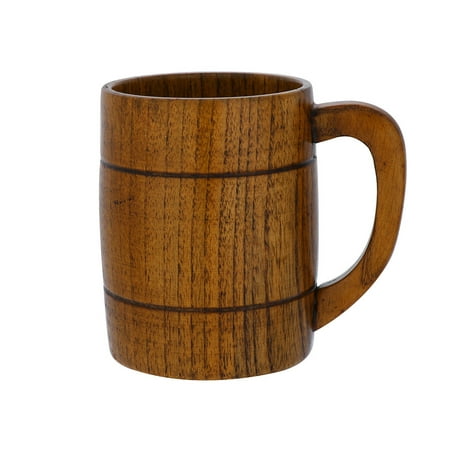 

Durable Juice Handmade Jujube Cup Mug Tea Wood Barrel Travel Cups 1X Wooden Glass&Bottle Vintage Milk Glass Coffee Cups