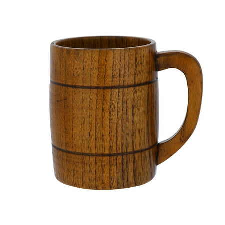 

VerPetridure Wooden Cup Drinking Glass Wooden Cup Drinking Glass1X Wooden Tea Cups Jujube Wood Mug Handmade Barrel Juice Beer Cup Durable Travel