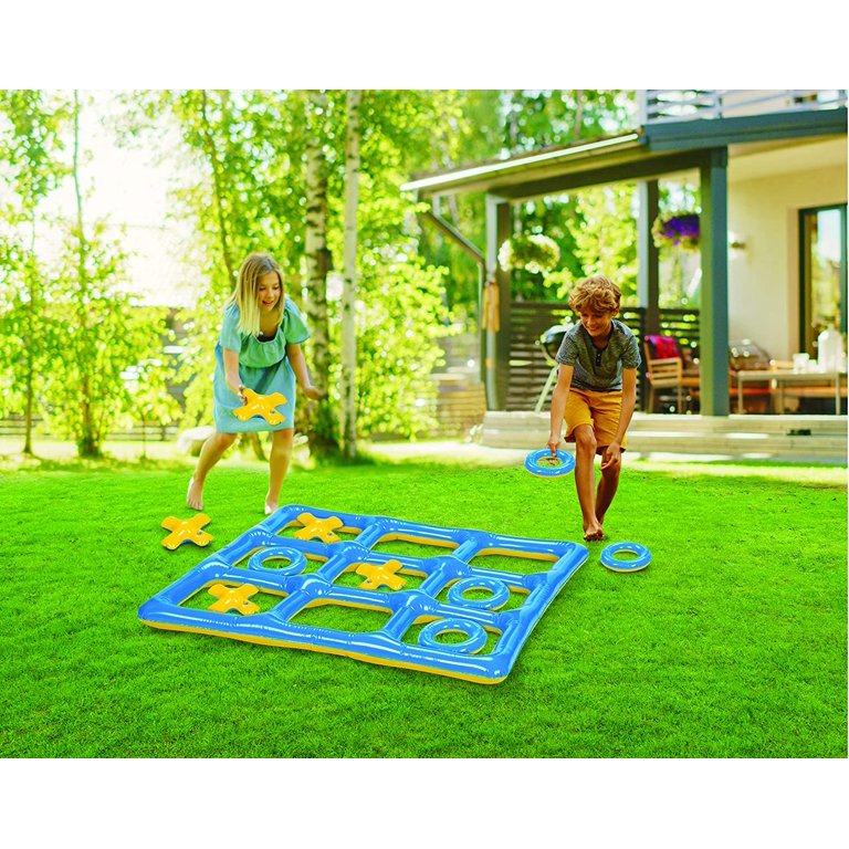 KOVOT Inflatable Tic Tac Toe Floating Game – Pool Fun Indoor and Outdoor  Game Set for The Entire Family - Backyard, Pool, Picnic, Playroom, Beach