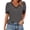 Black, variant on Staron Spring Summer Women's Casual Tops V-Neck Button Down Short Sleeve Shirt Solid Color Basic Blouse, Wine S