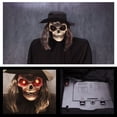 thumbnail image 4 of Fiudx Ofertas y liquidaciones Fantasma colgante de Halloween, fantasma colgante con control de voz con ojos LED brillantes y sonido estridente espeluznante, fantasma siniestro aterrador con cabeza vi, 4 of 7