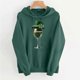 thumbnail image 4 of Xuyuer Womens St. Patrick's Day Clover Print Hoodie Casual Long Sleeve Sweatshirt Irish Shamrock Pullover Tops Sweatshirts Clover Print Shirts Casual Irish Gift Loose Fit Tops, 4 of 6