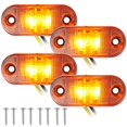 thumbnail image 1 of 4Pcs LED Clearance Light Side Marker Lamp IP67 Waterproof Rear Side Indicator Marker Light Super Bright Premium Trailer Light Rear Tail Light Stop Turn Light for Truck Car Trailer, 1 of 11