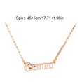 thumbnail image 4 of Jumpingount Vintage inglés letra constelaciones tema zodiaco collar Ins joyería cadena elegante exquisito colgante oro rosa Géminis Ropa, zapatos y accesorios Miscelánea Geminis, 4 of 6