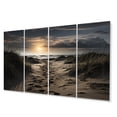 thumbnail image 2 of Designart "Footprints In Beach Photo VI" Nautical & Beach Metal Wall Art Set, 2 of 5