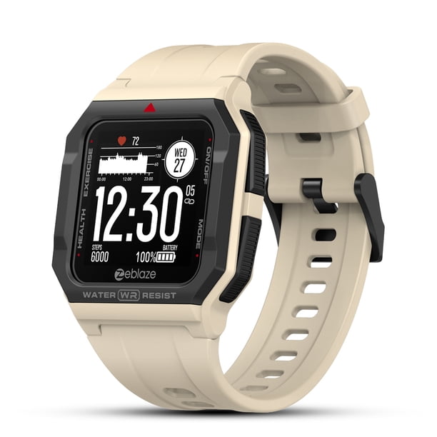 Reloj inteligente con seguimiento del sueño y frecuencia cardíaca Zeblaze, reloj inteligente con control táctil, compatible con Bluetooth, pulsera de seguimiento de pantalla HD 5.1 de color caqui Inevent EL005058-05