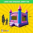 thumbnail image 3 of Pogo Crossover Inflatable Bounce House, Classic Pink Jumper (No Blower), 3 of 10