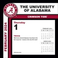 thumbnail image 4 of Turner Licensing, Alabama Crimson Tide 2024 Desk Calendar, 4 of 4