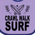 thumbnail image 4 of Inktastic Surfing Cute Crawl Walk Surf Boys or Girls Baby Bib, 4 of 4