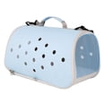 thumbnail image 3 of Pet Dog Carrier Bag Bag Plegable Premium para perros pequeños Carrier de mascotas Carrier de cachorros Carrier de gato que va al veterinario Camping azul, 3 of 8