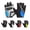 Blue, variant on Gel Padded Cycling Gloves for Men and Women, Half Finger Bike Gloves with Breathable Anti-Slip Design