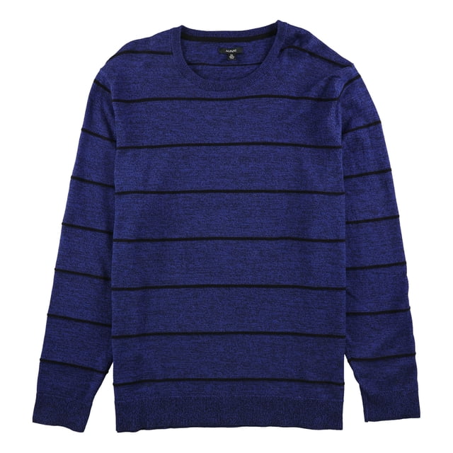 Alfani Mens Stripe Pullover Sweater, Blue, XXX-Large