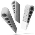 thumbnail image 1 of Fosmon [Lot de 3] Butée de Porte en Caoutchouc Robuste avec Support - Gris, 1 of 7