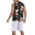 thumbnail image 2 of Sikiie Lilies Flowers Basketball Jersey Reversible Men's Mesh Athletic Sports Shirts Training Practice S-4XL4X-Large, 2 of 6