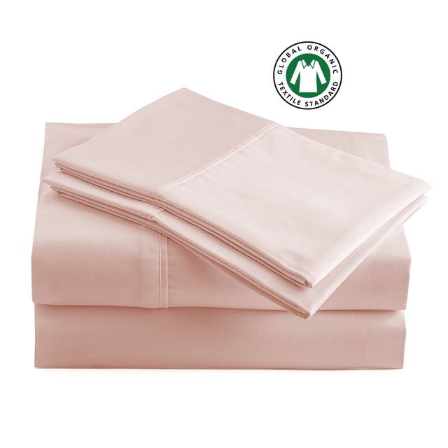 Certified Organic 100% Cotton Soft and Brushed Full Sepia Rose sheet Set